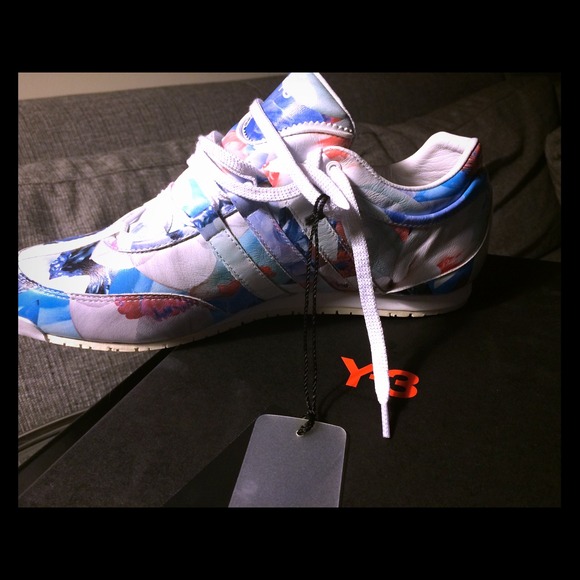Brand new never worn Adidas Y-3 floral sneakers