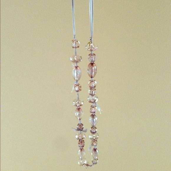 J Crew lilac crystal necklace
