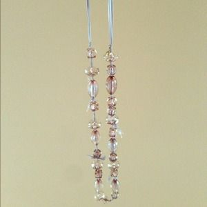 J Crew lilac crystal necklace