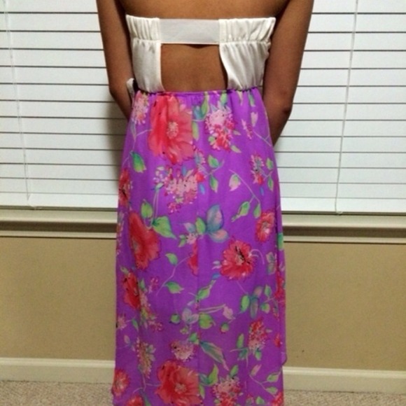 Floral hi-lo dress - Picture 3 of 3