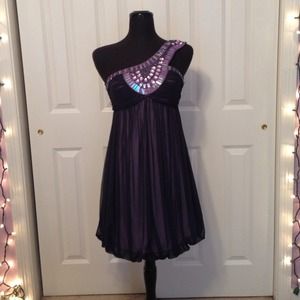 Purple beaded dress