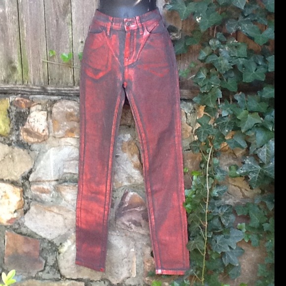 Silence+ Noise Foil High Rise Twig pants - Picture 2 of 4