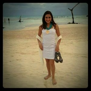 Great embroidered detail in this dress