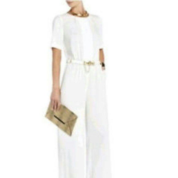 bcbgmaxazria white jumpsuit