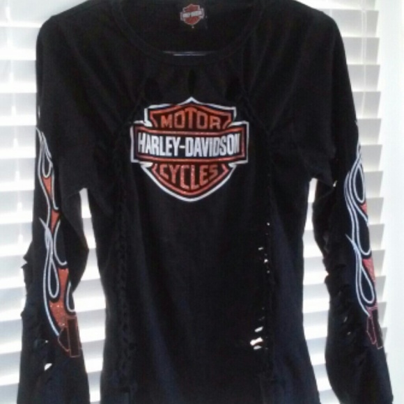 Harley Davidson Ripped Tee !!!! NICE SHIRT!!!