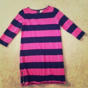 Jcrew "crew cuts" for girls navy & pink dress
