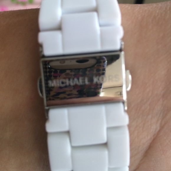 Gorgeous white Michael Kors watch! main image 4