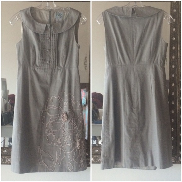 Anthropologie Dresses & Skirts - Anthropologie Grey Collared Dress (Tabitha)
