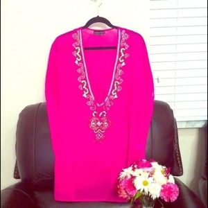 Beach bunny like sheer tunic cover up