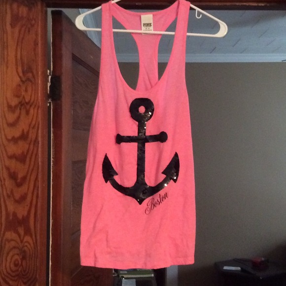 Reserved! Vs pink bling boston tank top
