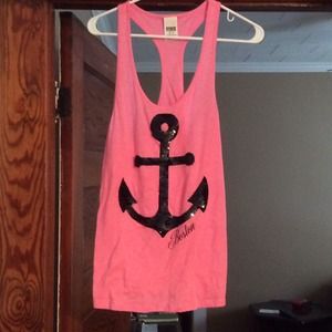 Reserved! Vs pink bling boston tank top