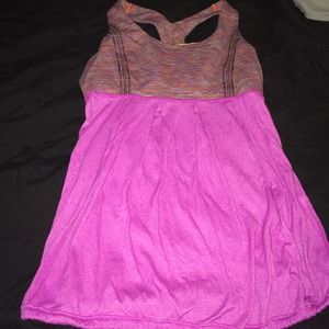 Lululemon sZ 6/8 AUTHENTIC racer tank multi color