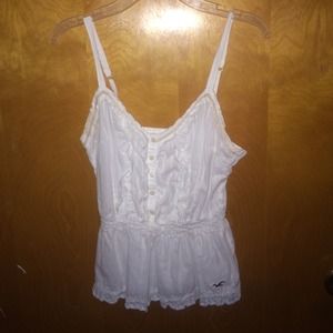 White Hollister Top