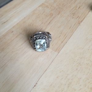 Inspired Yurman/Ripka/Hardy green amethyst ring