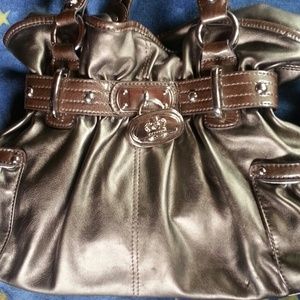 Kathy golden brown handbag