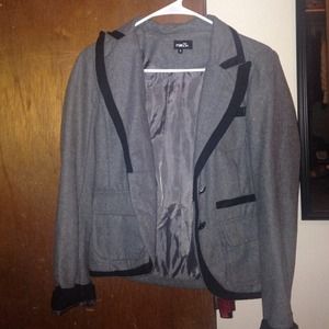 Gray & black blazer