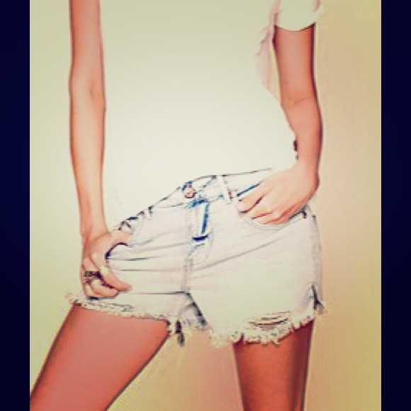 Free People Denim Cut Off Shorts