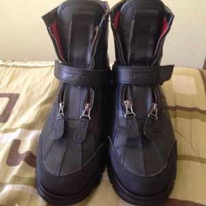 Slightly used polo boots