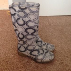 Coach rain boots