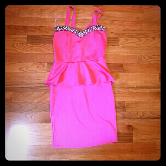 Never Worn Pink Bodycon Party Dress!