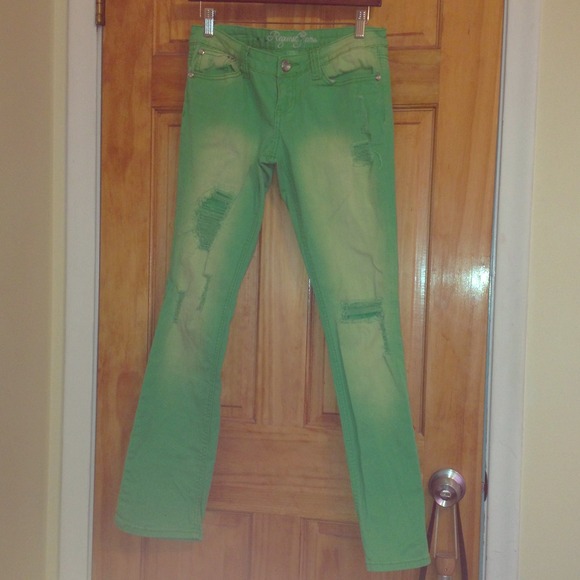 Lime Green Skinny jeans