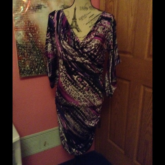 Purple cheetah dress