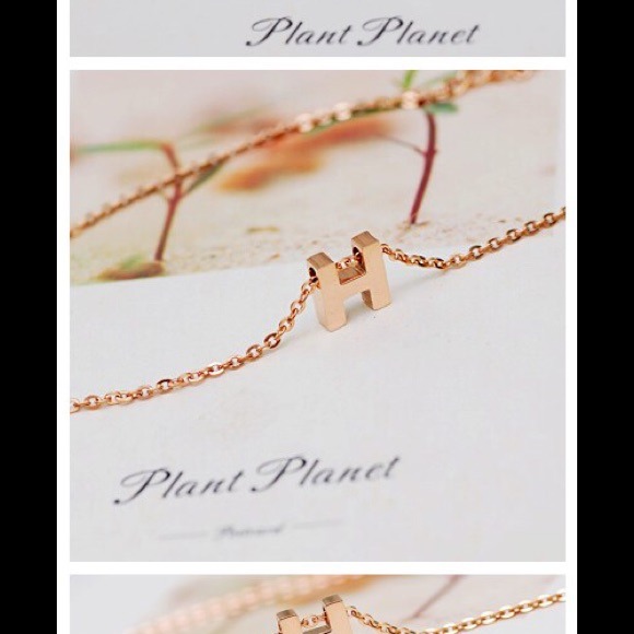 Fashion Jewelry - New!Titanium Stainless Steel Letter H  Necklace