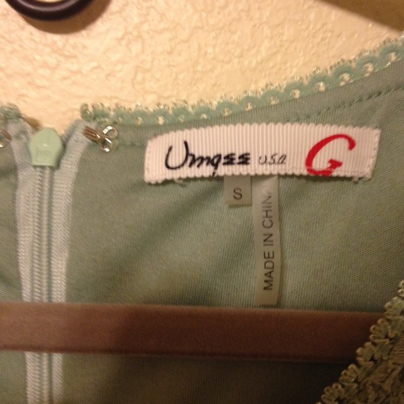 SOLD Modcloth sage lace dress (small) - Picture 3 of 4