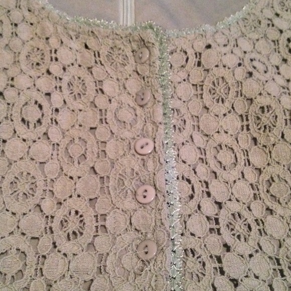 SOLD Modcloth sage lace dress (small) - Picture 4 of 4