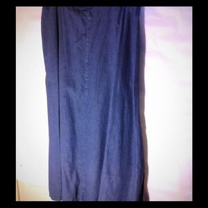 18W long denim skirt
