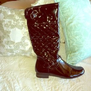 Patten Quilted Leather Boots Sz 9