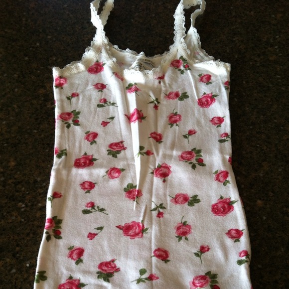 Abercrombie & Fitch rose print tank top