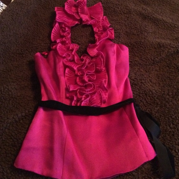 *Sale*Hot pink halter top!