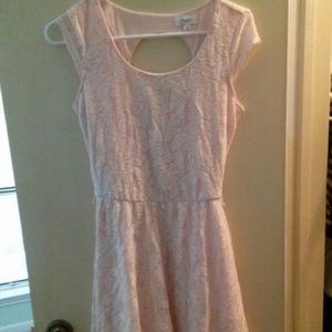 Light pink lace dress