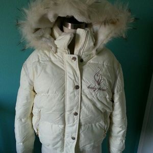 White baby phat puffer jacket
