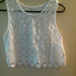 Crocheted crop top