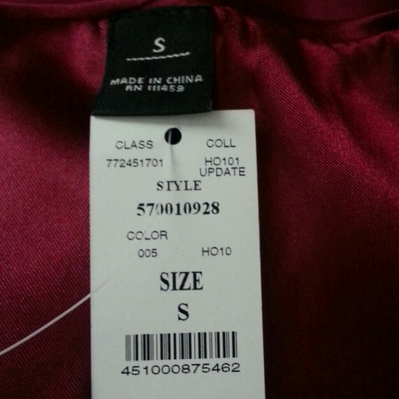 WHBM Pink Satin Ruffle Coat - Picture 3 of 3