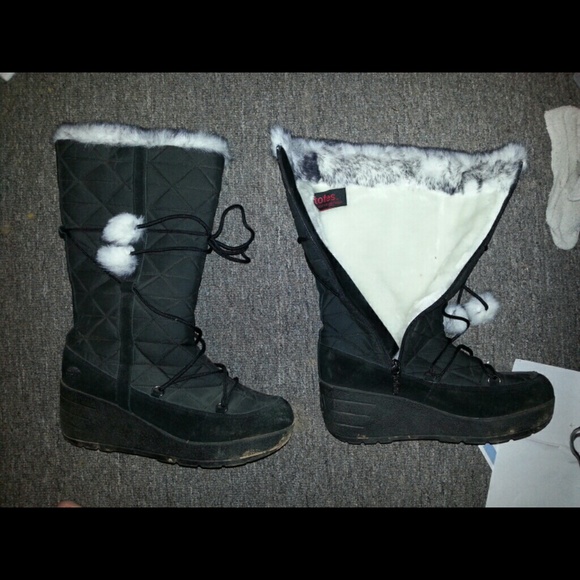 Winter boots fake fur lined