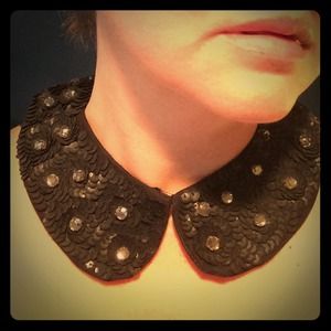 Rhinestone Peter Pan Collar