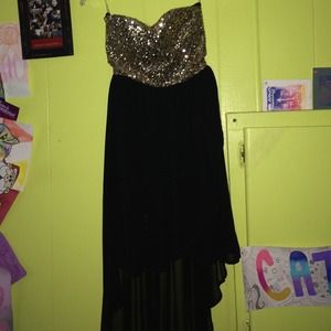 Metalic gold sequin Dress