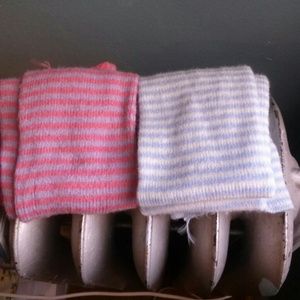 Two pairs of legwarmers