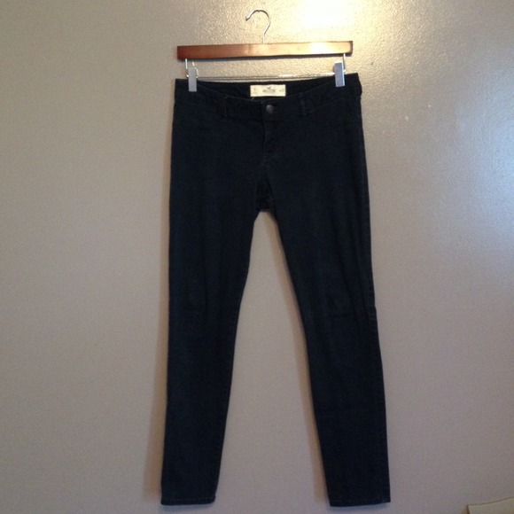 āSOLDāHollister Co. Navy Jeggings size 5 (27) - Picture 2 of 4