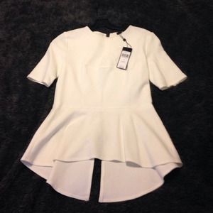 New with tag BCBG Peplum Top