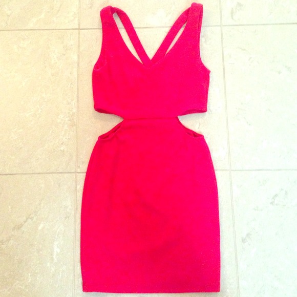 50% Discount ASOS Red Cutout Dress