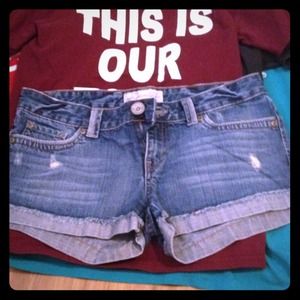 Aeropostale blue jean shorts size 5/6