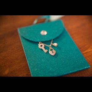 Key and lock charm necklace!