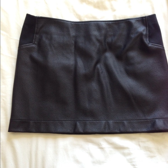 BCBG Dresses & Skirts - Black leather skirt from bcbg
