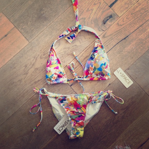 NWT L space bikini set size medium