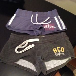 🔹Two🔹 pairs of hollister lounge shorts