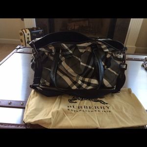 Burberry diaper bag